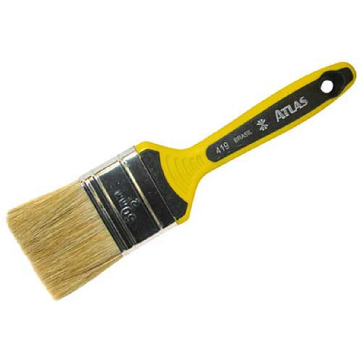 Trincha para Pintura Verniz e Stain 2" REF-419/5 Amarelo, marca Atlas - Foto 2