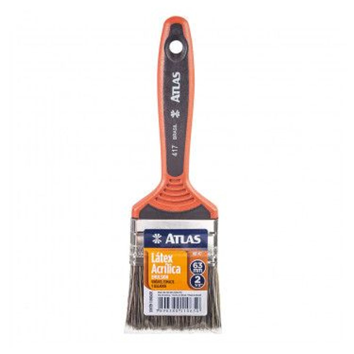 Trincha para Pintura Acrílica e Látex 2.1/2" REF-417/6 Preto, marca Atlas - Foto Principal