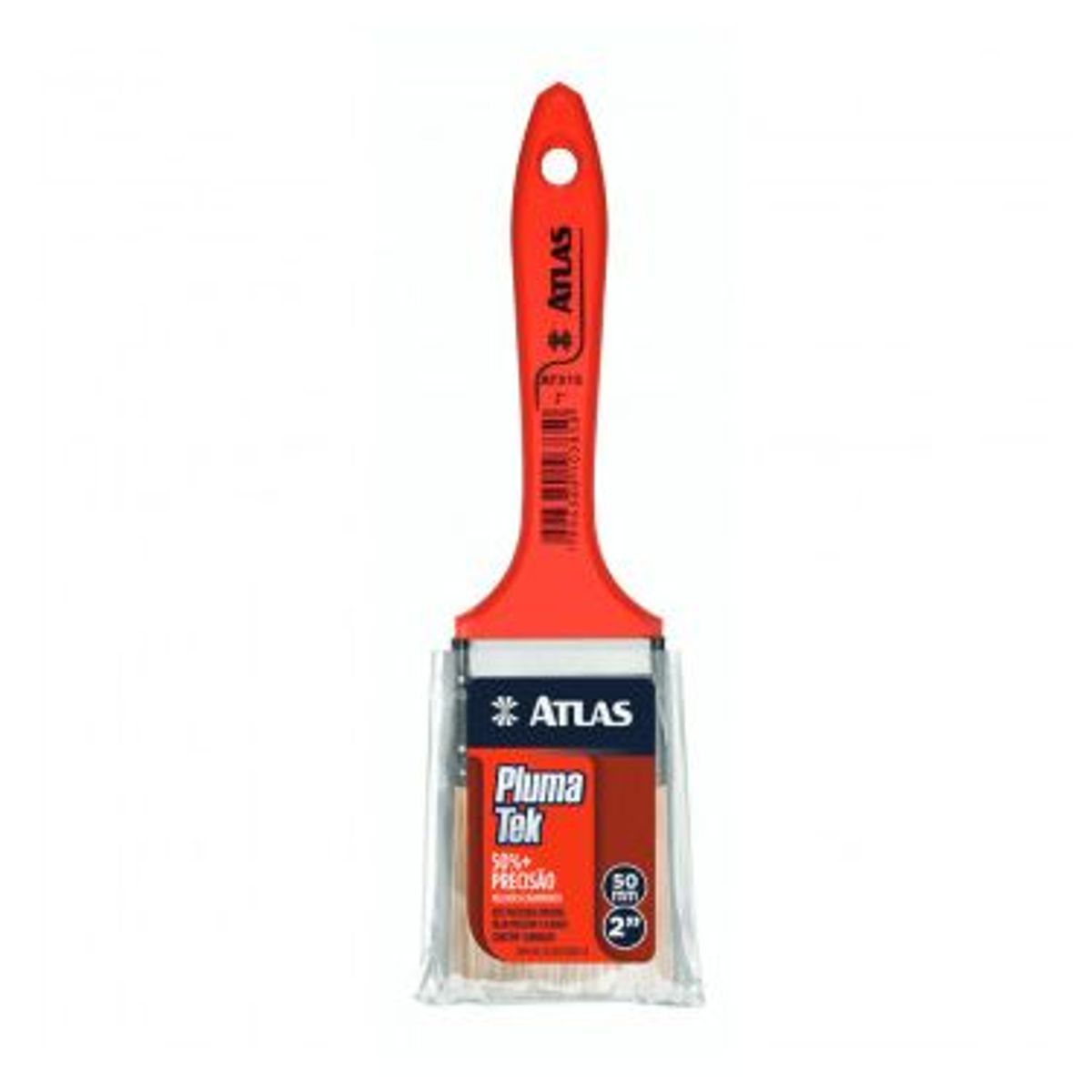 Trincha Média Sintética para Pintura Plumatek 2" REF-AT315/5 Vermelho, marca Atlas pincéis - Foto Principal