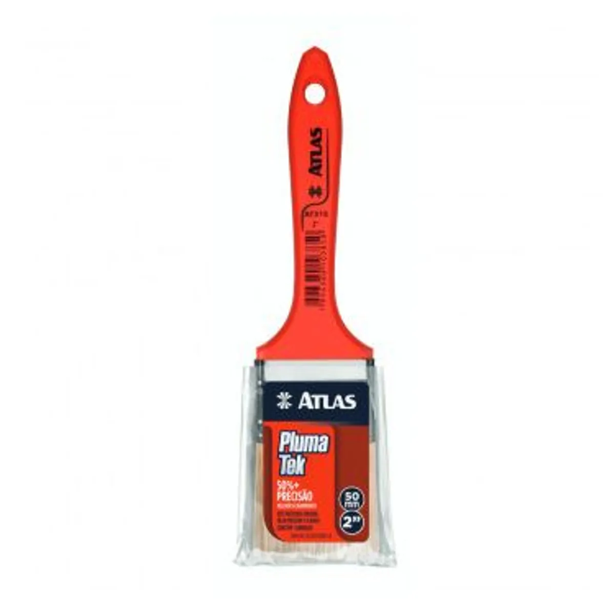 Trincha Média Sintética para Pintura Plumatek 2" REF-AT315/5 Vermelho, marca Atlas pincéis - Foto Principal