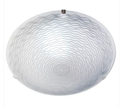 Plafon Marola Vidro 25cm Branco