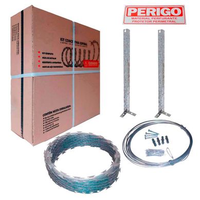 Kit Concertina para proteo perimetral Galvanizado 30cm x 5mt.