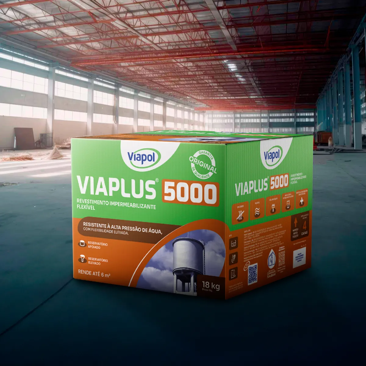 Revestimento Impermeabilizante Viaplus 5000 18Kg Viapol, marca Viapol - Foto Principal