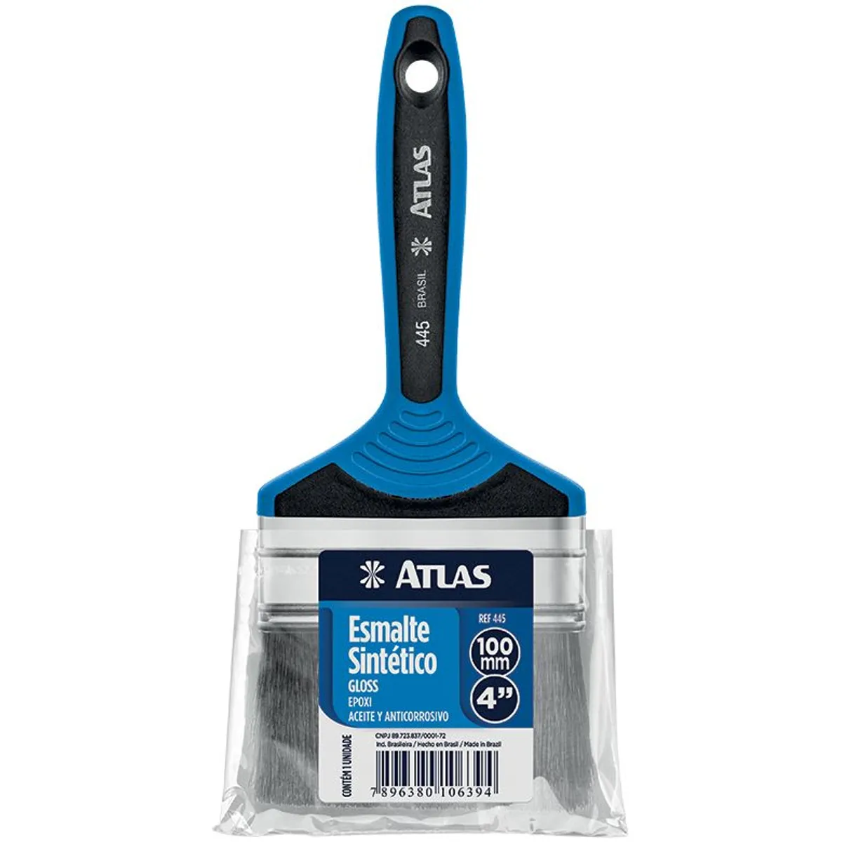 Trincha para Pintura Esmalte e Óleo 4" REF-445/9, marca Atlas - Foto Principal