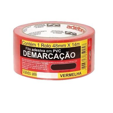 Fita Demarcao de Solo Vermelho 48mmx14mm