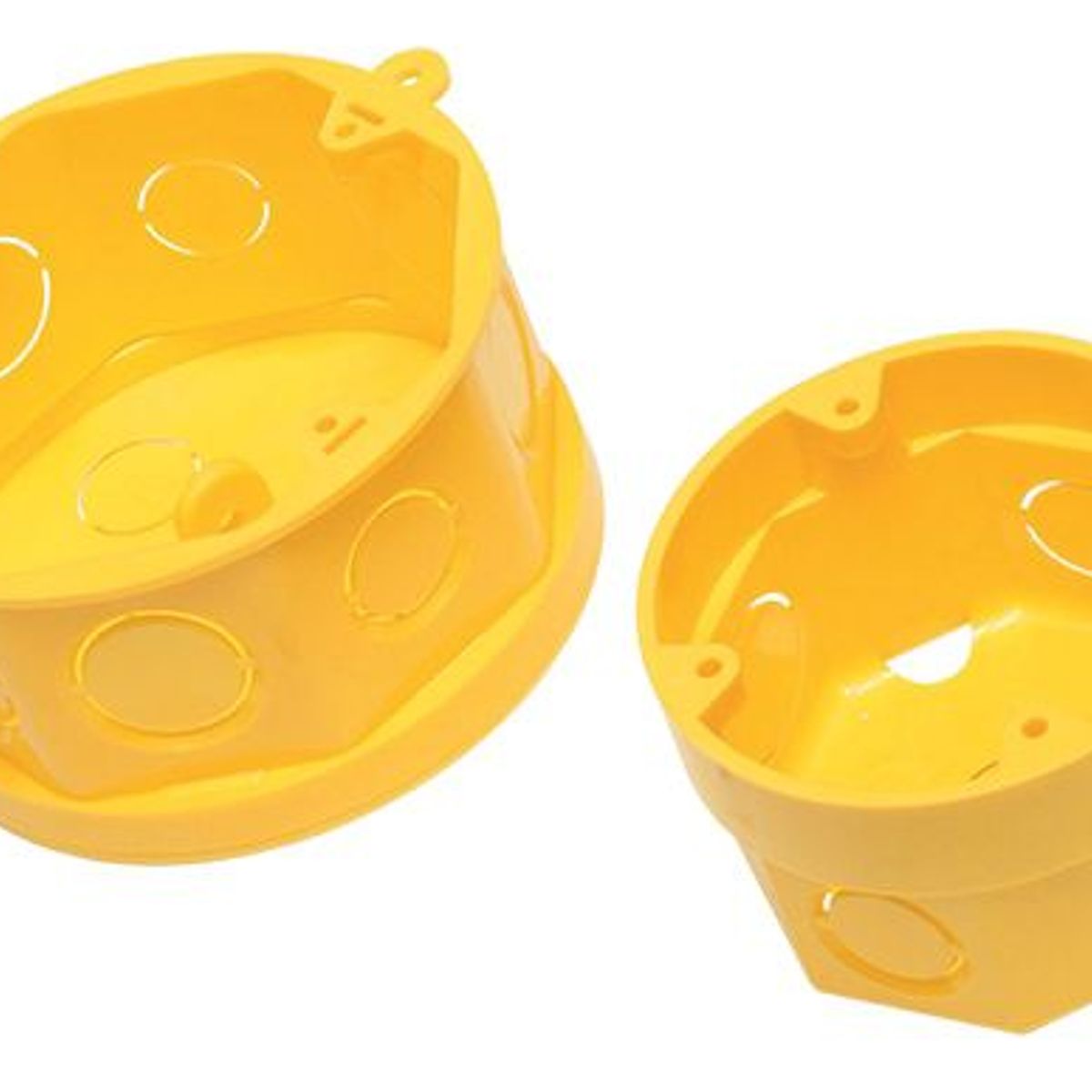 Caixa Octogonal 3X3 Amarela, marca Amanco - Foto Principal