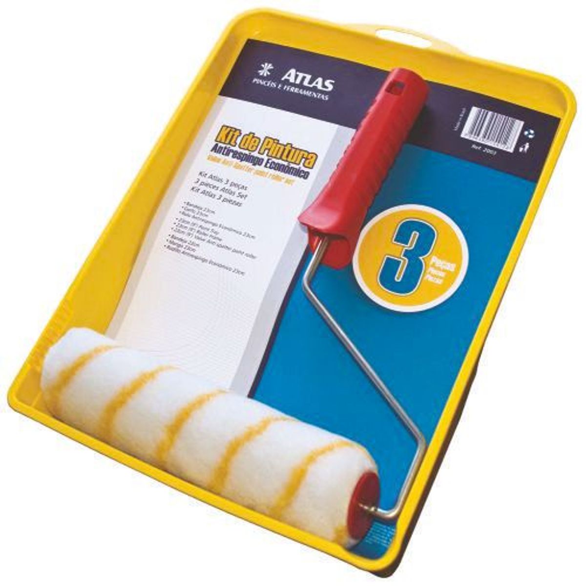 Kit básico para pintura 3 peças Atlas, marca Atlas - Foto Principal