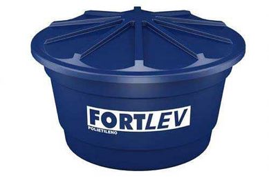 Caixa de gua Polietileno 1500L Tampa Encaixe Azul