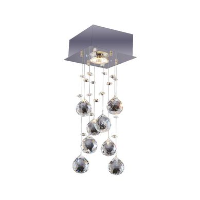 Plafon Brilhante Quadrado 1 Luz Gu10 Bronzeart