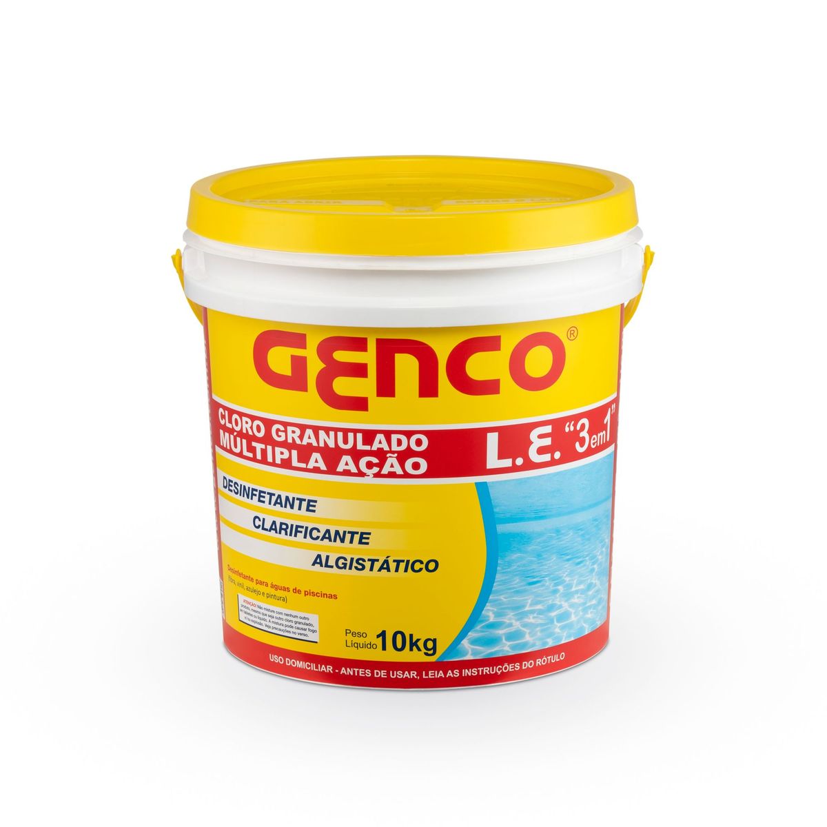 Cloro Granulado Estabilizado Balde 10kg Multiplação 3x1 Genco, marca Genco - Foto 2