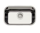 Cuba Retangular Prime Aço Inox 47x30cm Prata