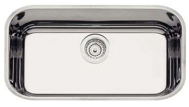 Cuba Retangular Prime Ao Inox 56x34cm Prata