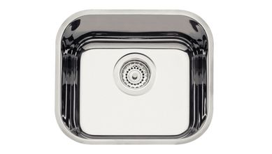 Cuba Retangular Prime Ao Inox 40x34cm Prata