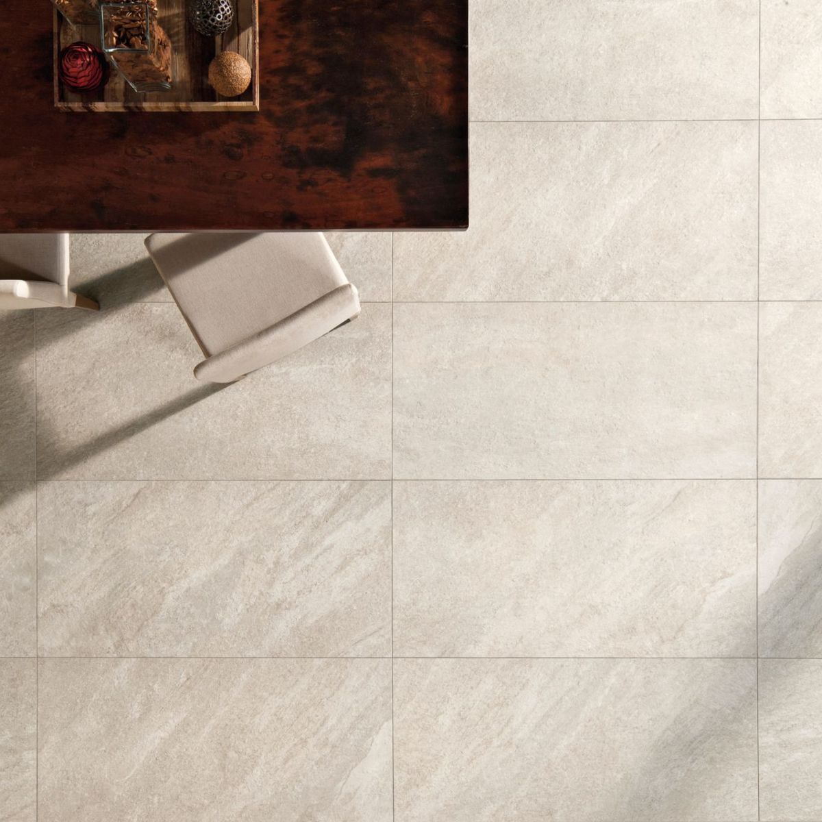 Porcelanato Esmaltado Slate Chiara Bianco 60x60cm Caixa 1,46m² Bold Bege, marca Portobello - Foto Principal