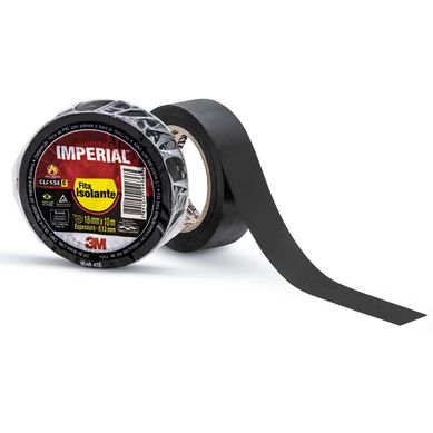 Fita Isolante Imperial Preta 18mmx10m