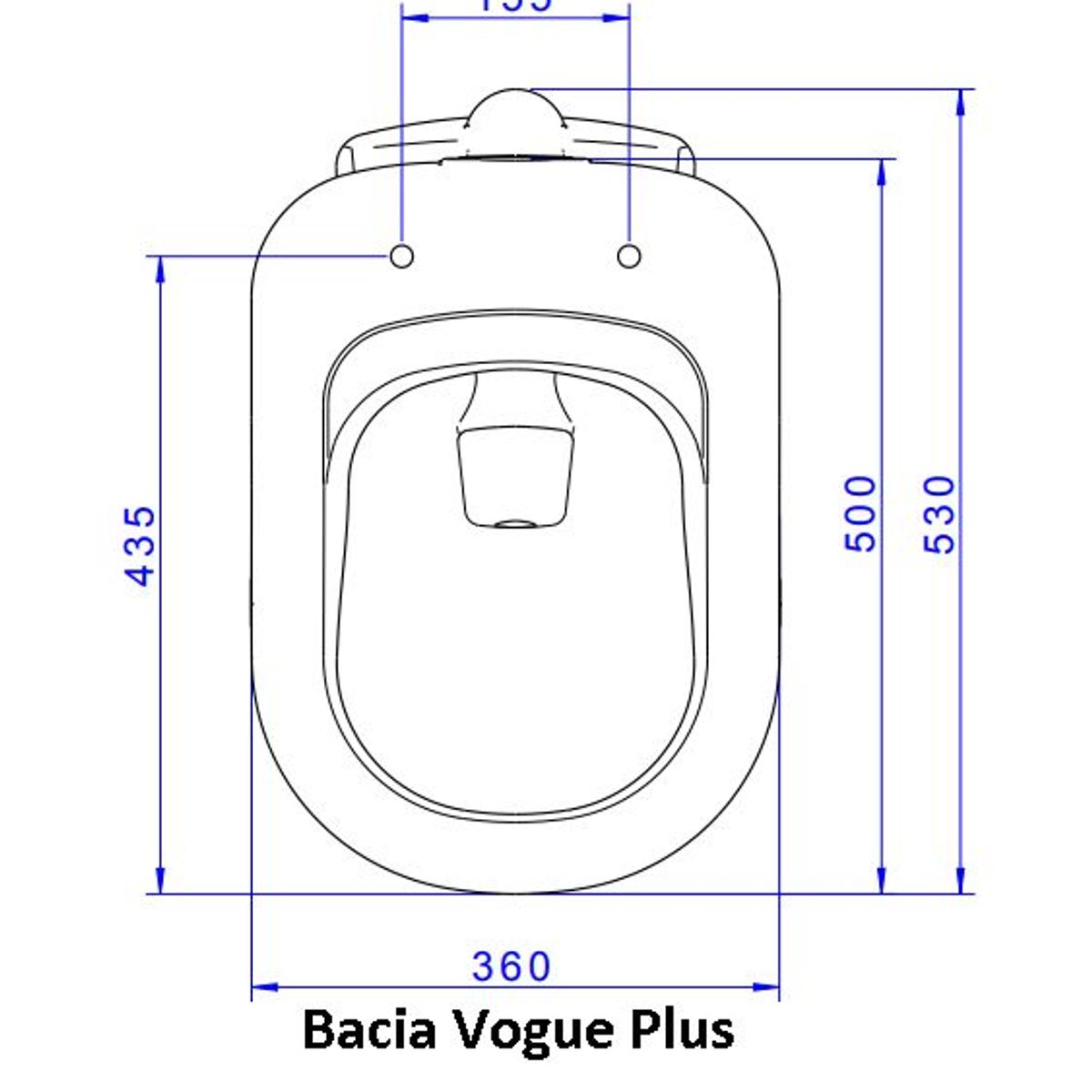 Assento Sanitário Poliéster Vogue Plus Branco, marca Deca - Foto 2