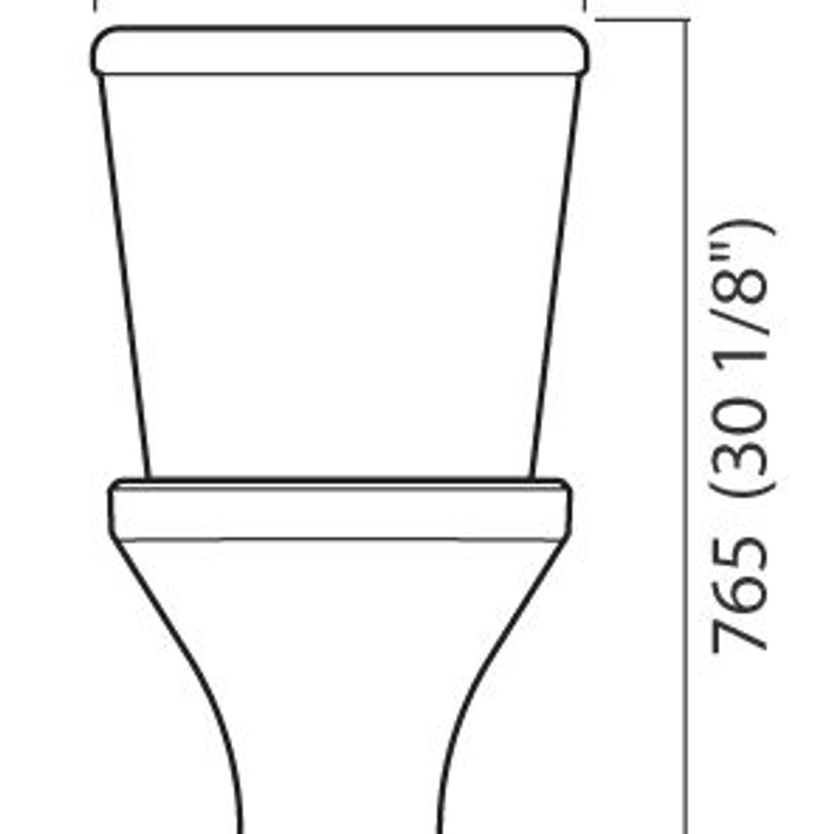 Bacia para Caixa Sabará 3/6L Areia, marca Icasa - Foto 2