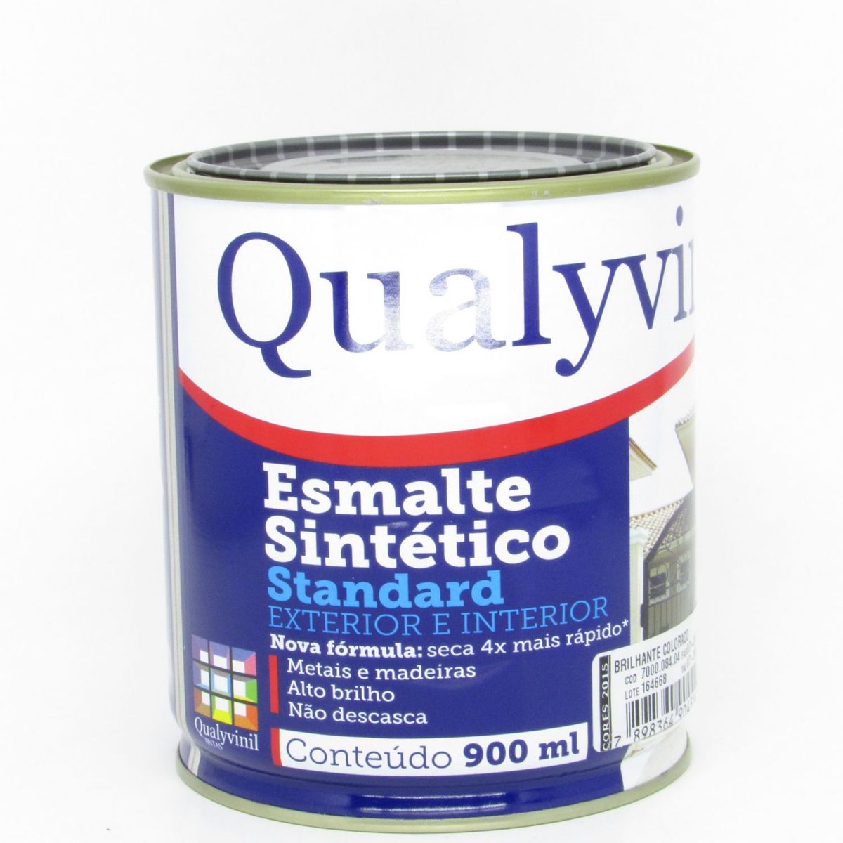 Esmalte Sintético Brilhante Areia 900ml Qualycor Standard para Madeiras e Metais, marca Qualyvinil - Foto Principal