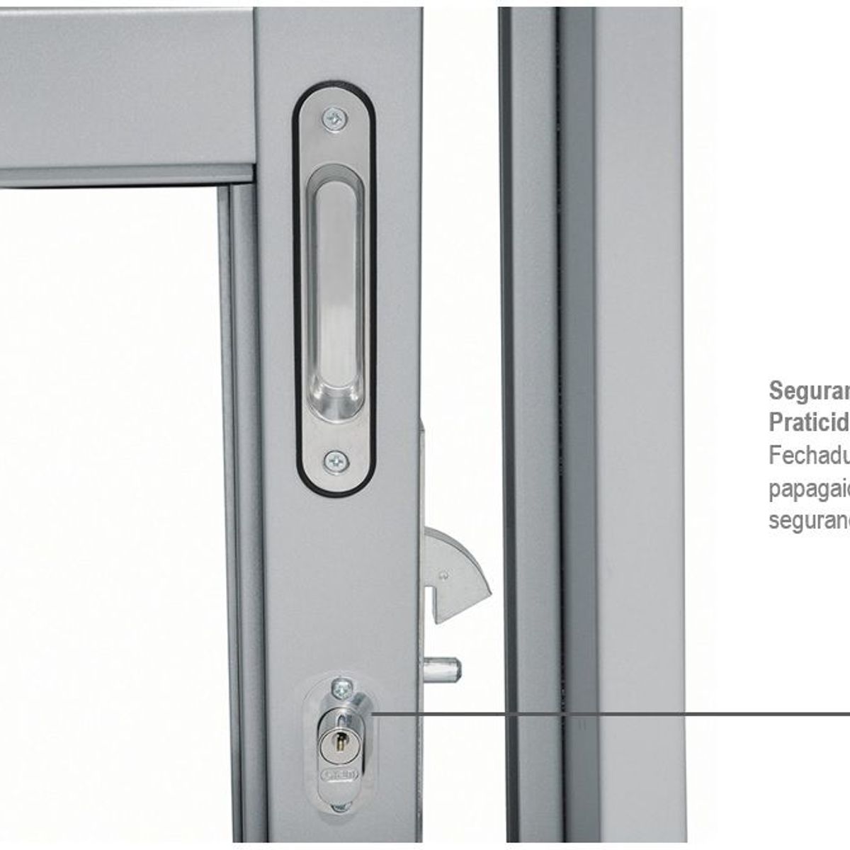 Porta Balcão Veneziana de Correr Aço Branco 3 Folhas Esquerda 217x160x12cm Pratika, marca Sasazaki - Foto 2