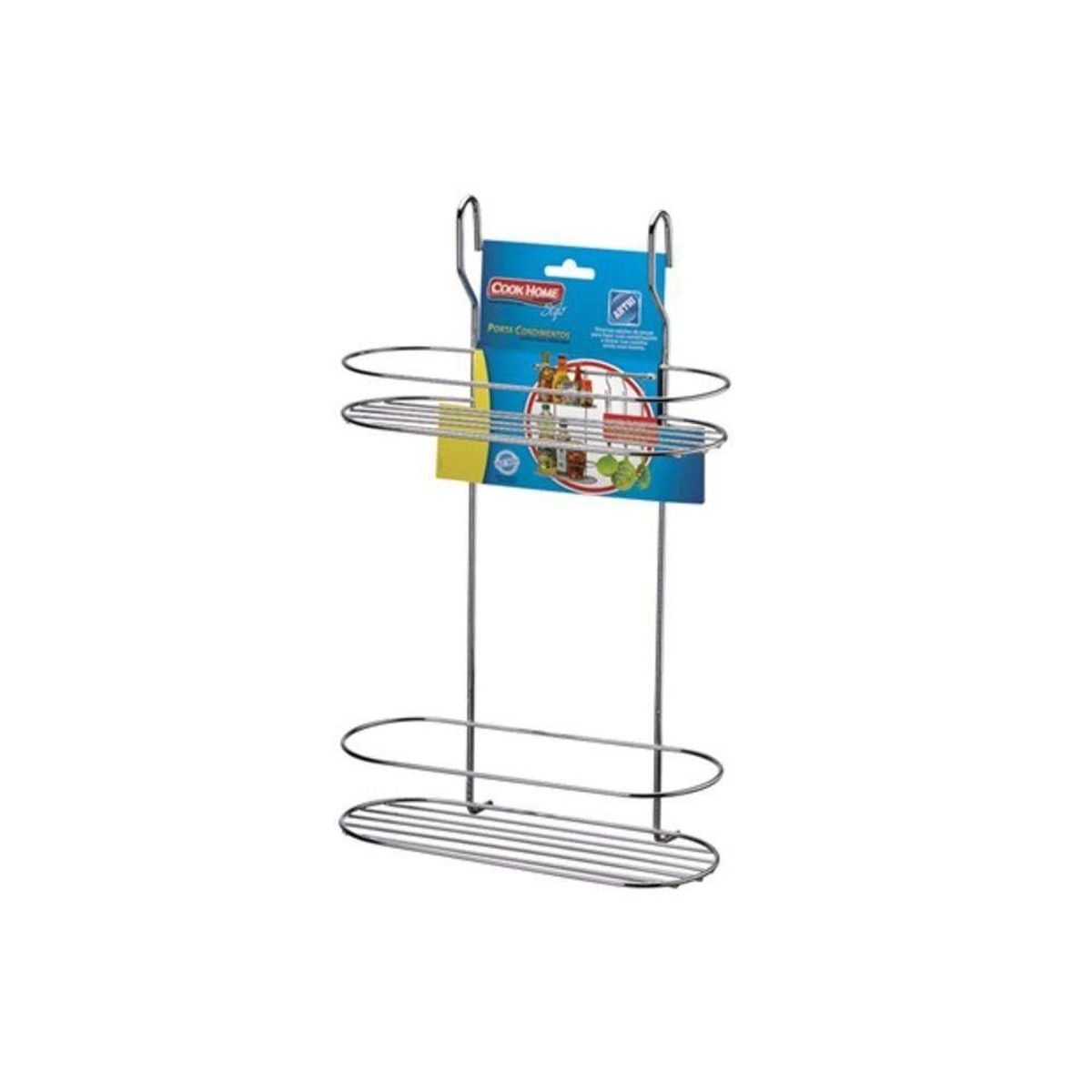 PrateleiraDupla Cook Home Cromado 44x27x14, marca Arthi - Foto Principal