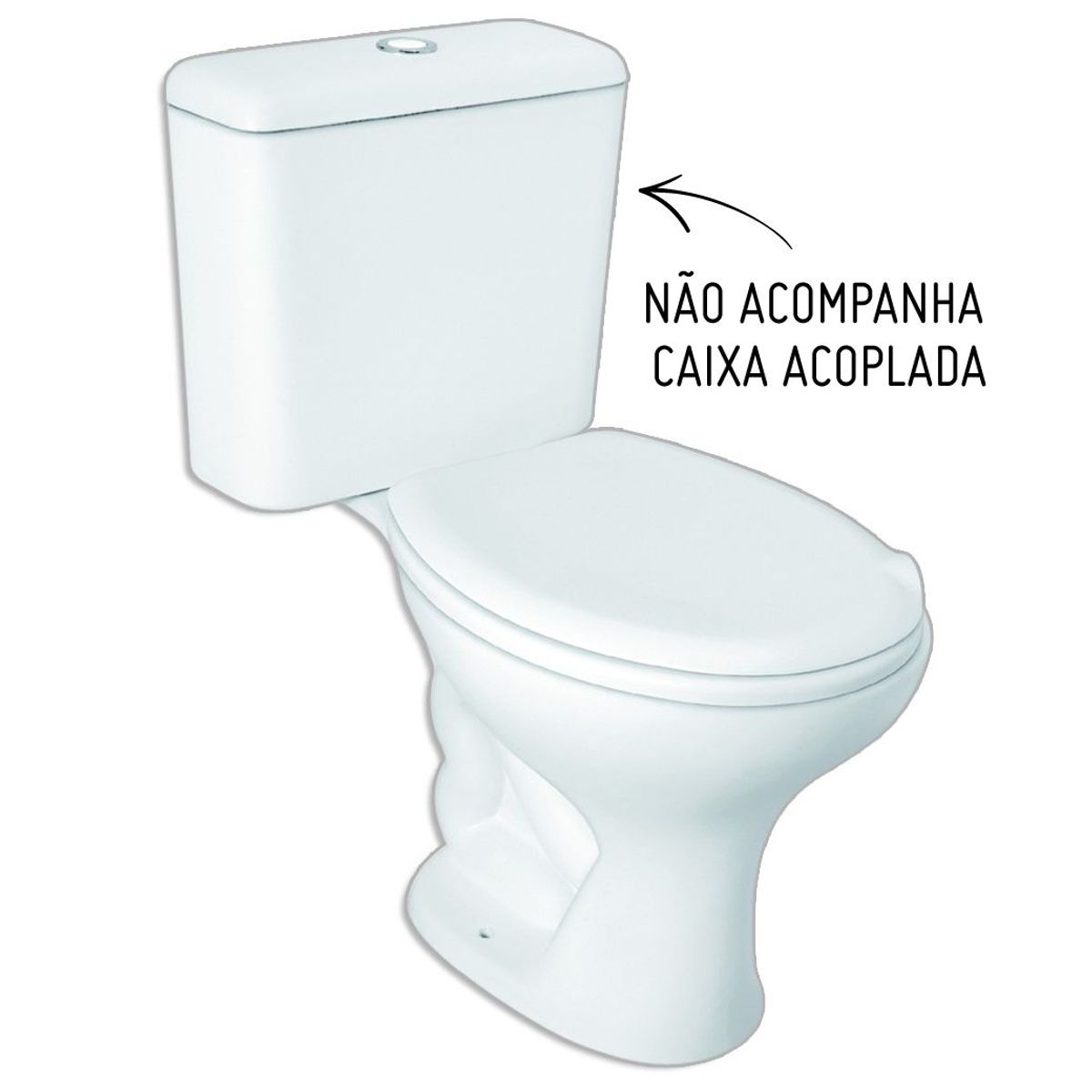 Vaso Sanitário para Caixa Acoplada Fiore Branco Roca, marca Roca - Foto Principal