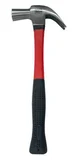 Martelo Cabo De Fibra Emborrachado Com Imã Para Prego 23mm Preto e Vermelho