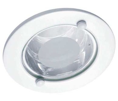 Luminria Al com Vidro, Branco