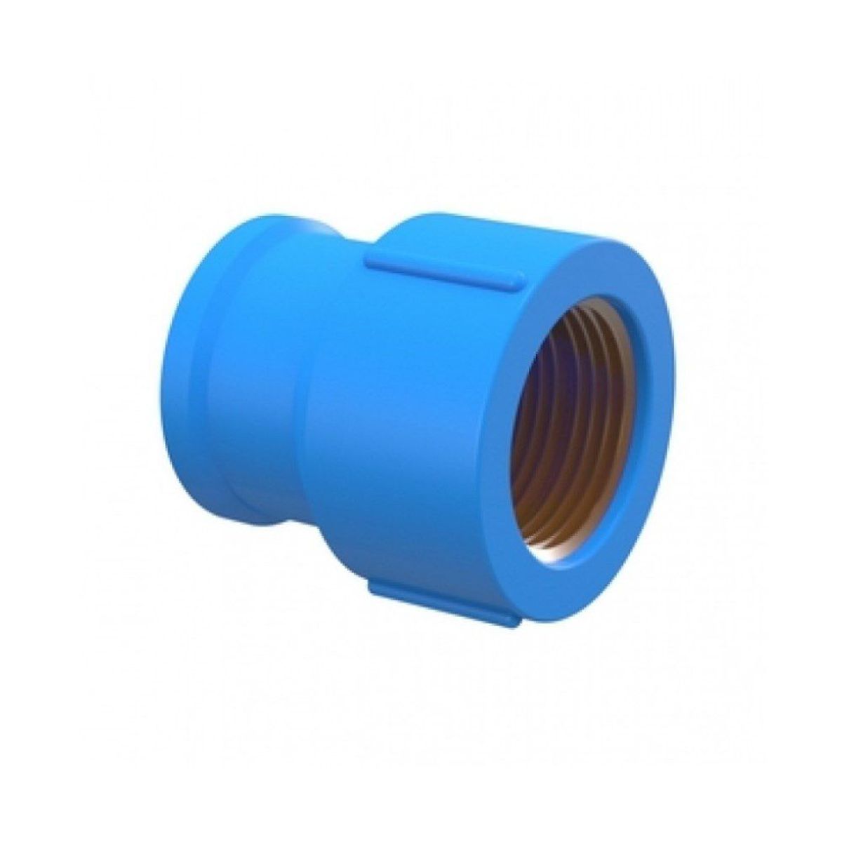 Luva Soldavel / Roscável Água Fria Azul Bucha Latão 25mmx3/4", marca Tigre - Foto Principal