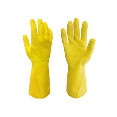 Luva de Ltex Forrada Tamanho P Amarelo