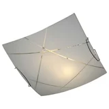 Plafon Niterói Vidro Bivolt 30cm Cromado