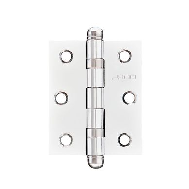 Dobradia simples em ao carbono 7,6x8,8cm 3530 com rolamento Prata