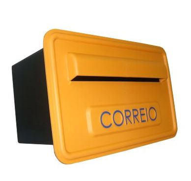 Caixa Correio Sigma Plstico Grade, Amarelo, 16x26x49