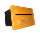Caixa Correio Sigma Plástico Grade, Amarelo, 16x26x49