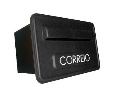 Caixa Correio Sigma Plstico Grade, Preto, 16x26x49