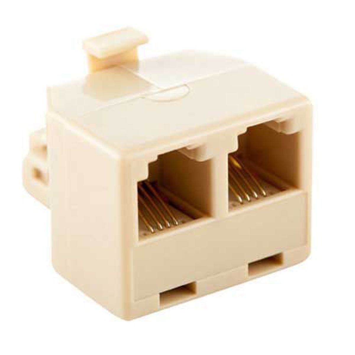 Adaptador Duplo para Telefone 14x8x3cm, marca Dualcomp - Foto 2