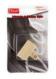 Adaptador de Telefone Triplo Bege 14x8x3cm