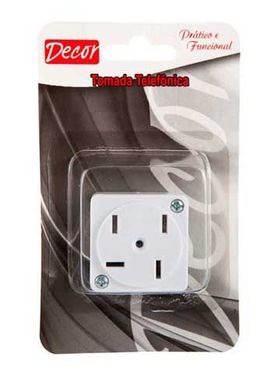 Adaptador de Tomada Telefnica 14x8x3cm