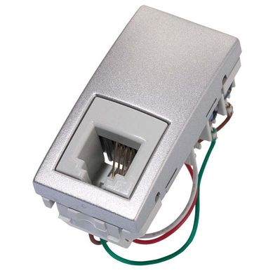 Modulo Tomada RJ11 4 Fios 1M Unica .