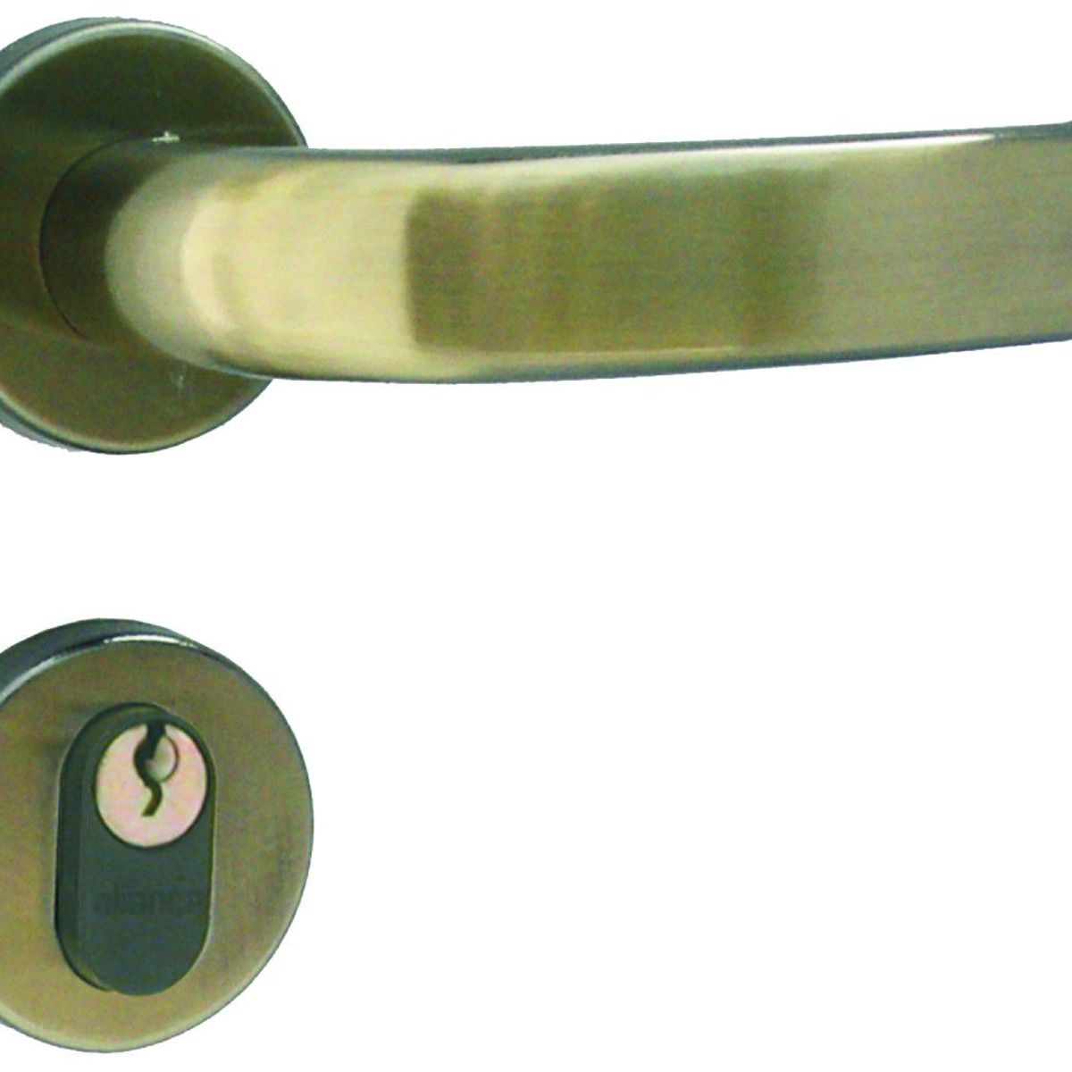 Fechadura 4181 Externa 40mm Bronze Latonado, marca Aliança - Foto Principal