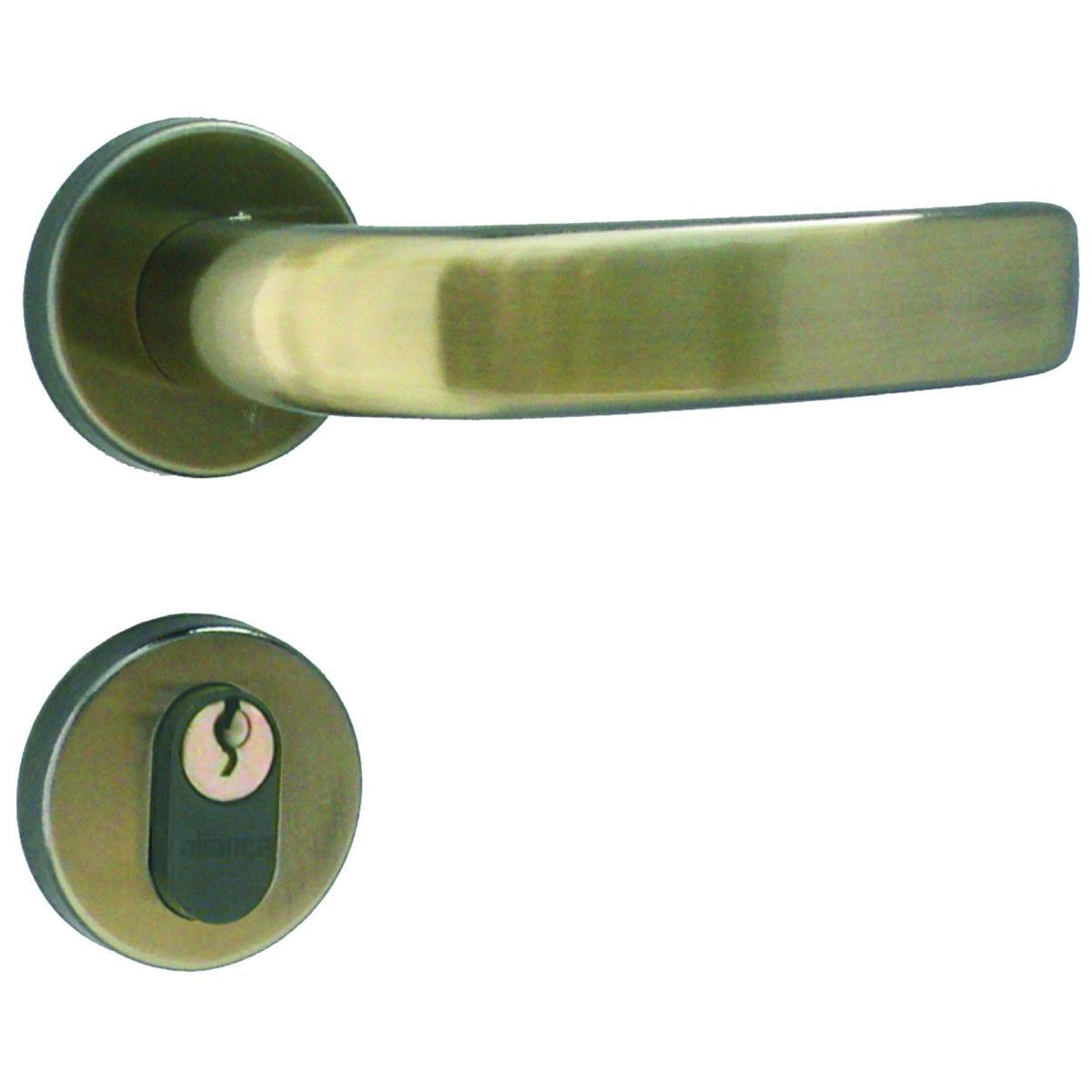 Fechadura 4181 Externa 40mm Bronze Latonado, marca Aliança - Foto Principal