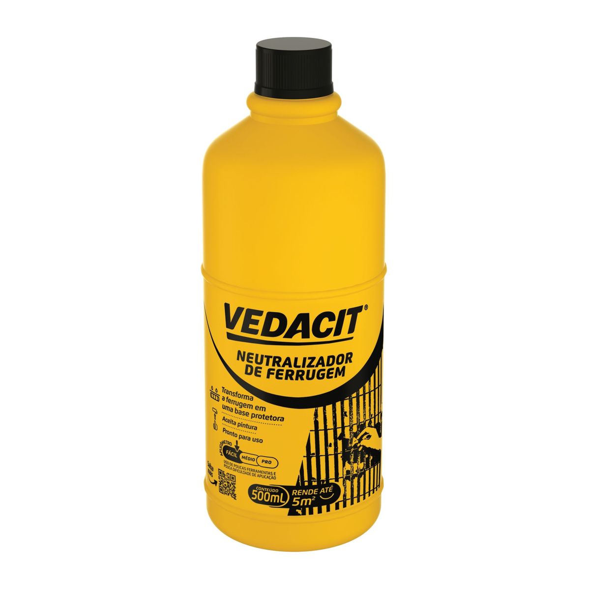 Neutralizador Ferrugem Armatec ox7 Frasco 500ml Vedacit, marca Vedacit - Foto Principal