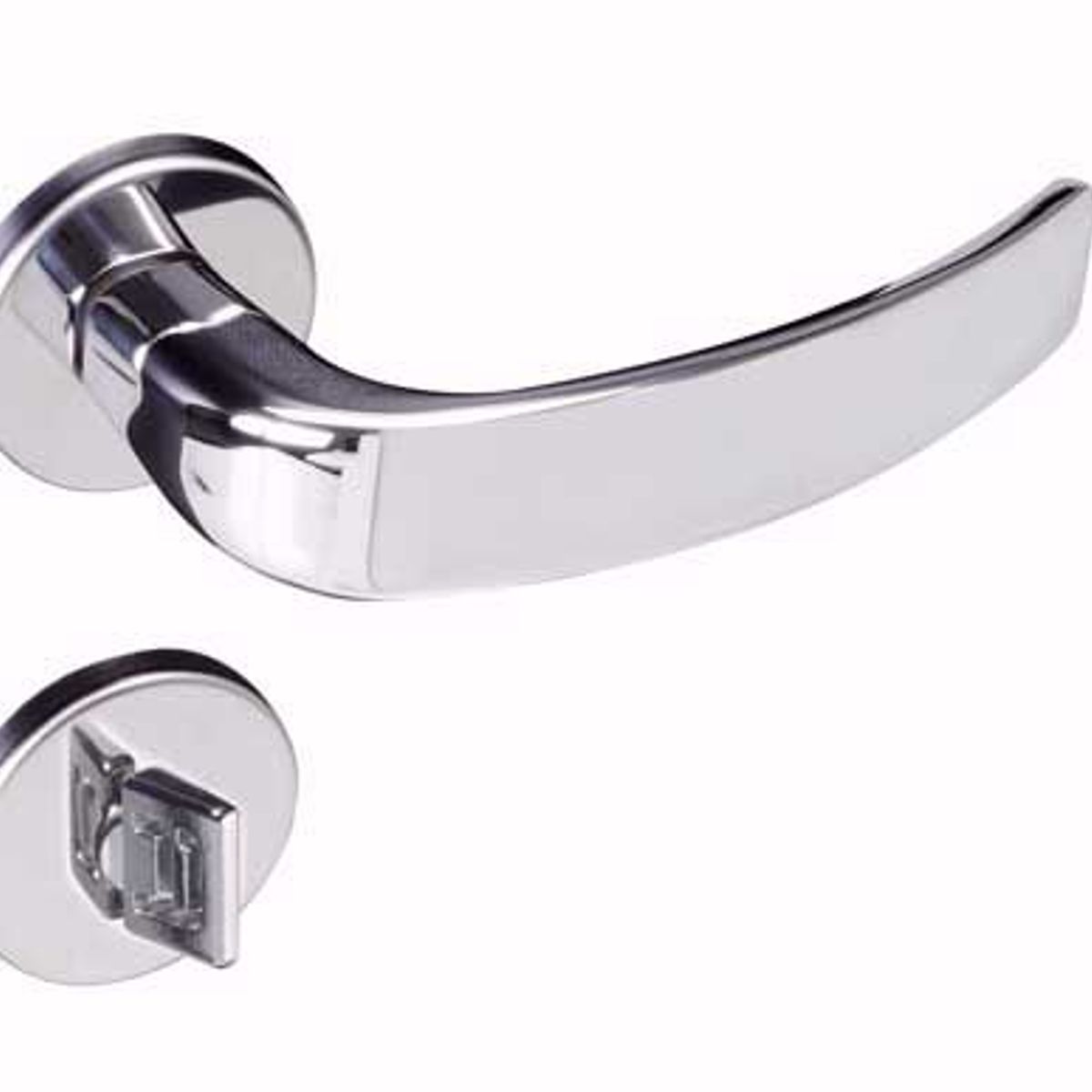 Fechadura 504-90B WC (Banheiro) 55mm Cromado, marca Pado - Foto Principal