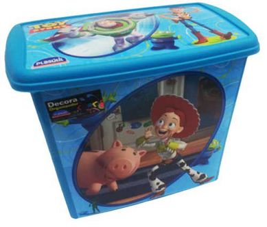 Caixa Decora Toy Story Alta 28x18x23cm Azul