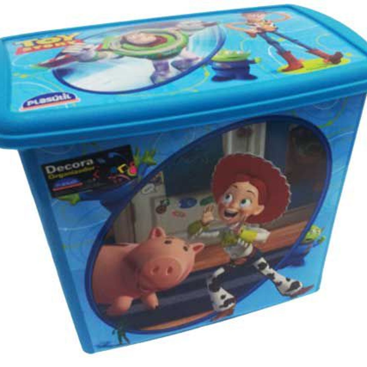 Caixa Decora Toy Story Alta 28x18x23cm Azul, marca Plasútil - Foto Principal