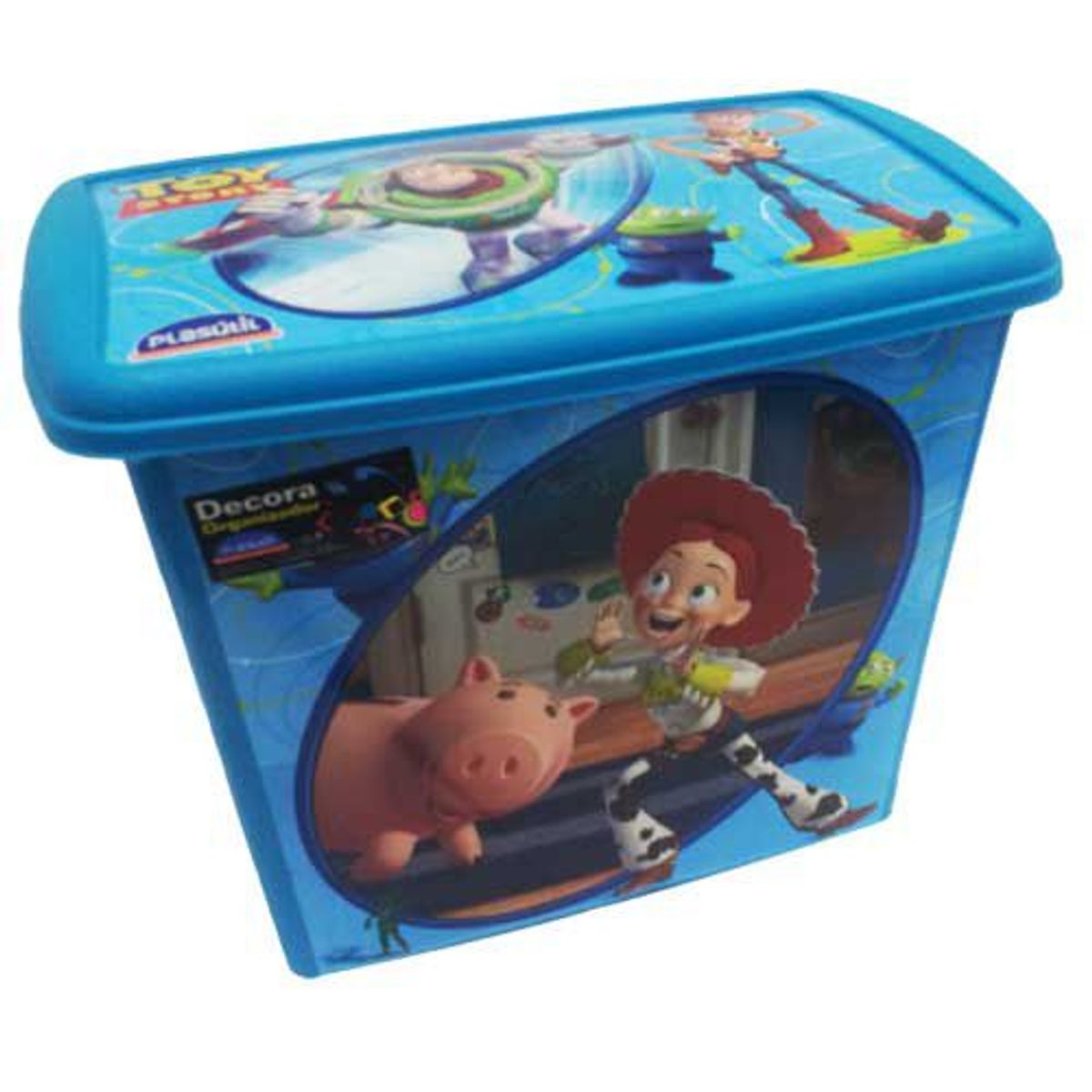 Caixa Decora Toy Story Alta 28x18x23cm Azul, marca Plasútil - Foto Principal