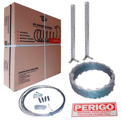 Kit Concertina para proteo perimetral Galvanizado 45cm x 5mt