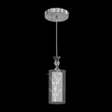 Pendente Vidro TD292 60w Branco Fosco e Cromado