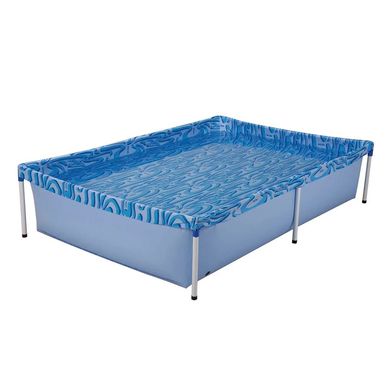 Piscina de Armao Infantil Retangular em PVC de 1000 Litros Azul