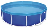 Piscina Estrutural Redonda de 4.500 Litros Azul para 5 Pessoas Mor