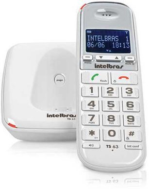 Telefone sem Fio com Viva Voz com Id Dct Ts63V, Branco